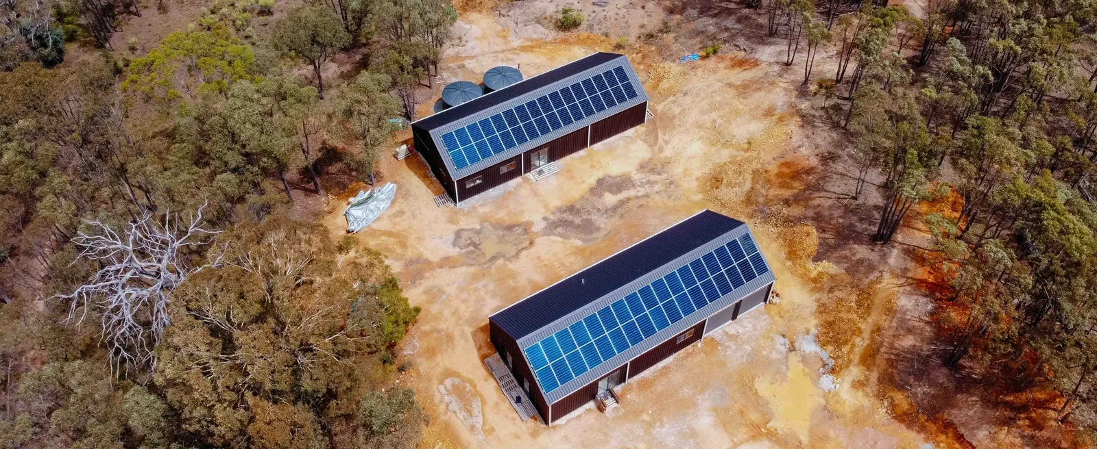 Drone photo of a completed rooftop solar installation by Island Solar in NSW